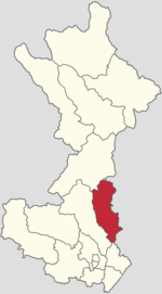 Location in Huairou District