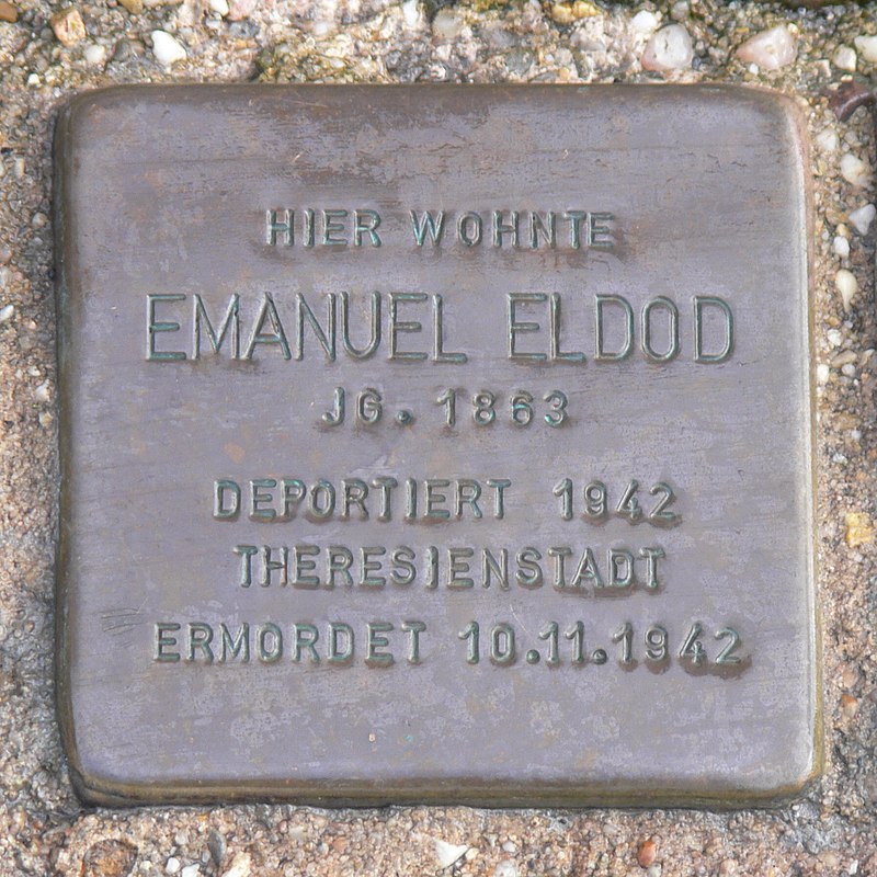 Höchberg - Stolperstein Eldod, Emanuel.jpg