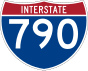 Interstate 790 Markierung