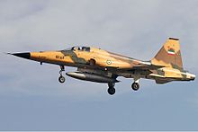 An F-5E of the Islamic Republic of Iran Air Force IRIAF Northrop F-5E Tiger II Talebzadeh.jpg