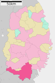Ichinoseki in Iwate Prefecture Ja.svg