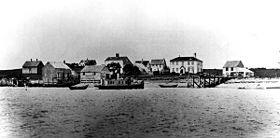 Foto av Indian Island i 1900
