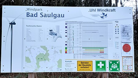 Infotafel Windpark Bad Saulgau