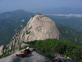 Bergsteiger am Insudong