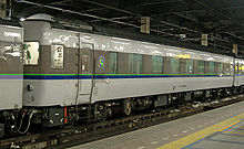 特急「利尻」にも充当されたスハネフ14-502（2008年3月3日 / 札幌駅）