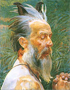 Tête de faune, Jacek Malczewski (vers 1900)