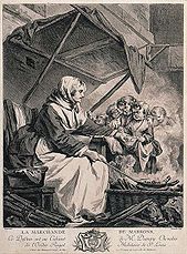 La marchande de marrons d'après Jean-Baptiste Greuze