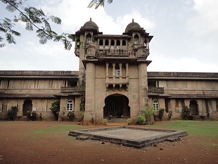 Front View Of Jai Vilas Palace Built By Yashwant Raoji