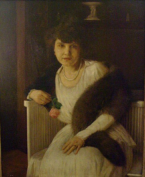 File:Josef Schusser Donna con Ermellino 1918.jpg