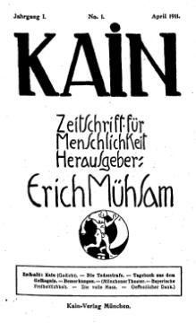 Titelblatt Erstausgabe April 1911