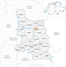 Map of Ennetbaden