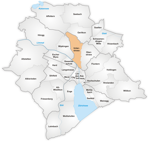 Map of Unterstrass
