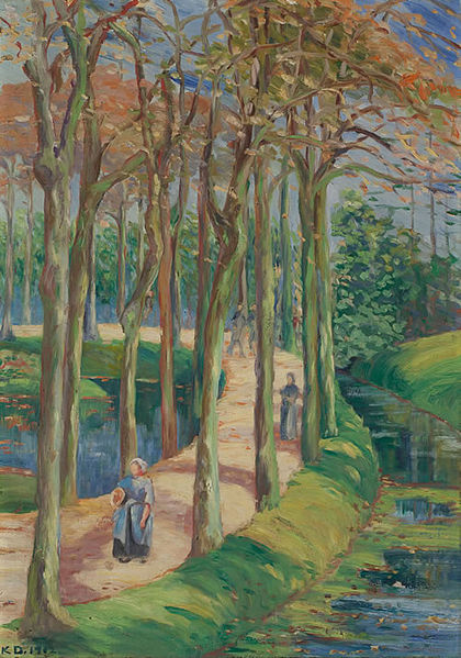 File:Katherine Sophie Dreier - Landscape with figures in woods - ca. 1911 or 1912.jpg
