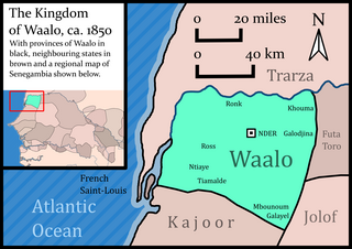 <span class="mw-page-title-main">Waalo</span> Former kingdom in West Africa