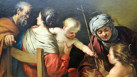 La Ste Famille avec Ste Elisabeth et St Jean (vers 1630) Musée du Louvre.