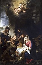 La adoración de los pastores, de Bartolomé Esteban Murillo (Museo de Bellas Artes de Sevilla).jpg