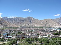Left:Lhasa. Right:Lhasa Valley