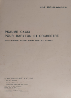 Couverture de partition, titre et nom de compositrice