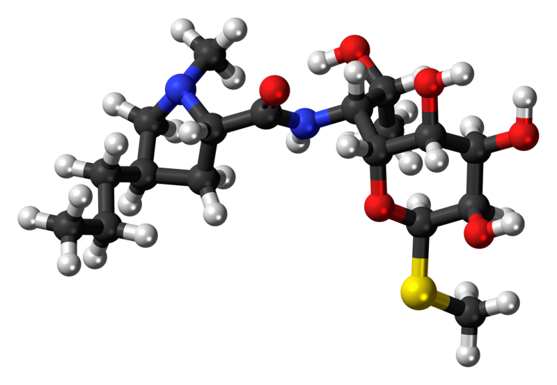 File:Lincomycin molecule ball.png