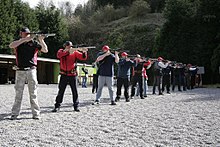 A typical line of competitors shooting a gallery rifle event Line of shooters.jpg