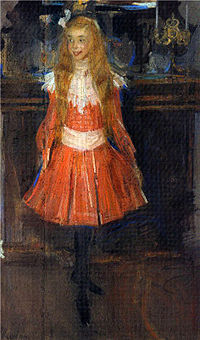 Филипп Малявин. «Лисичка». Портрет А. Хохловой в детстве, 1902
