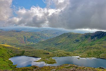 Llyn Llydaw from Crib Goch