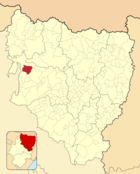 Ubicación del municipio en el mapa de la provincia