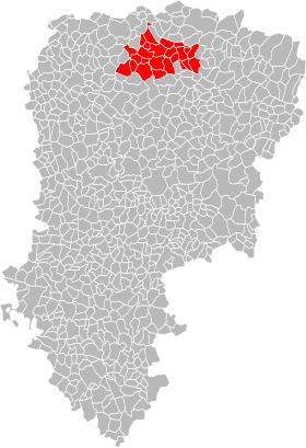 Lokalisering av fellesskapet av kommuner i Guise-regionen