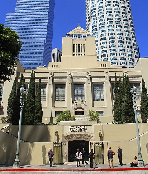 File:Los Angeles Central Library, 630 W. 5th St. Downtown Los Angeles 2 (cropped).jpg