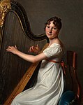 Երիտասարդ տավղահարուհին: 1806-1808. Կտավ, յուղաներկ: Յեյլի համալսարանի արվեստի պատկերասրահ, Նյու Հեյվեն, ԱՄՆ