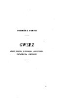 PREMIÈRE PARTIE _____ GWERZ CHANTS ÉPIQUES, HISTORIQUES, ANECDOTIQUES, FANTASTIQUES, LÉGENDAIRES. _____