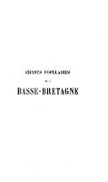 CHANTS POPULAIRES DE LA BASSE-BRETAGNE