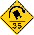 United States (with speed limit number)