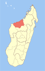 Mahali pa Mkoa wa Boeny katika Madagaska