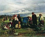 В. Е. Маковский. «Похороны ребёнка в деревне» (1872). Севастопольский художественный музей