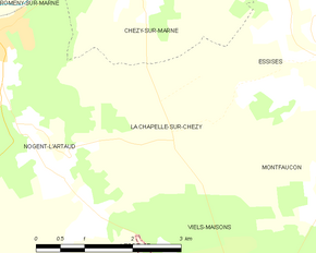 Poziția localității La Chapelle-sur-Chézy