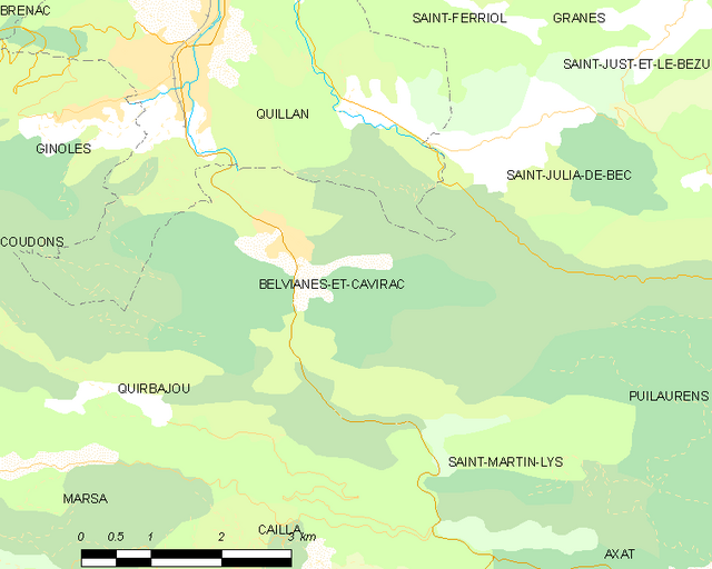 Belvianes-et-Cavirac - Localizazion