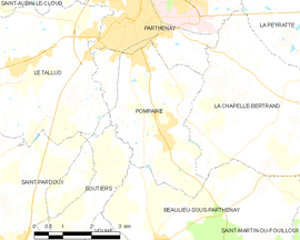 Mapa obce Pompaire