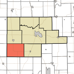 Lage der Wayne Township im Fulton County