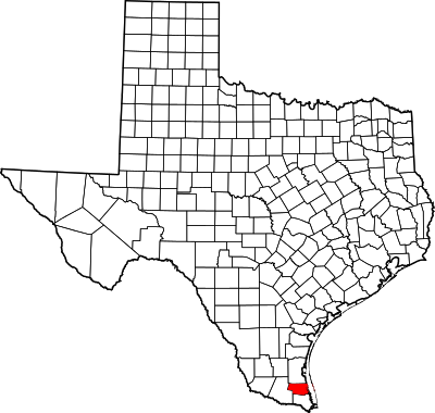 Map of Texas highlighting Willacy County.svg