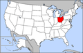 Map of USA highlighting Ohio.png