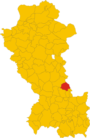 Map of comune of Guardia Perticara (province of Potenza, region Basilicata, Italy).svg