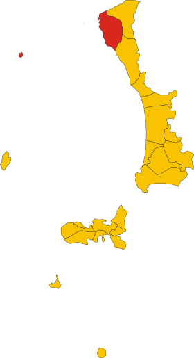 Map of comune of Livorno (province of Livorno, region Tuscany, Italy).svg