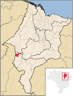 Localização de Porto Franco no Maranhão