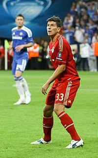 Gómez with Bayern Munich in the 2012 UEFA Champions League Final