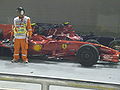 Massa's F2008 at parc ferme.JPG