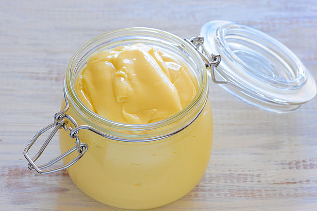 A jar of mayonnaise