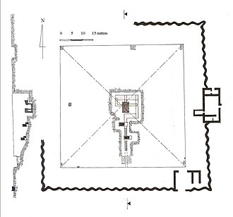 Plan of the Southern Mazghuna pyramid. Mazghouna-sud-plan-complexe.jpg