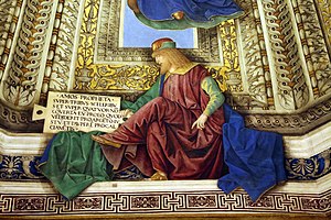 Melozzo da forlì, angeli coi simboli della passione e profeti, 1477 ca., profeta amos 00.jpg