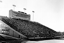 Cessna Stadium west bleachers (1978) Mennonite World Conference Assembly 10, Wichita, KS. United States, 1978 (14259689930).jpg